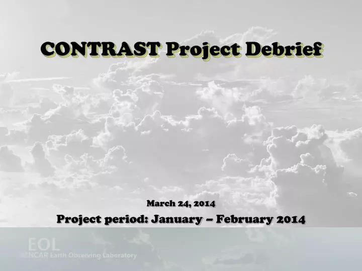 contrast project debrief