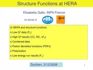 Structure Functions at HERA