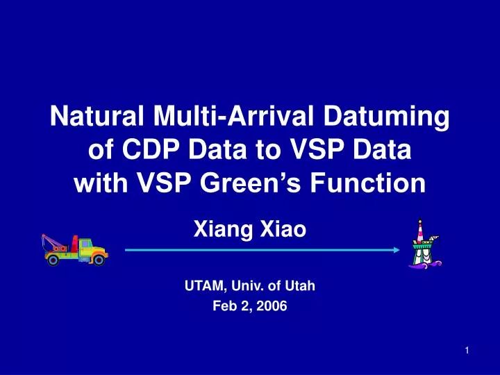 natural multi arrival datuming of cdp data to vsp data with vsp green s function