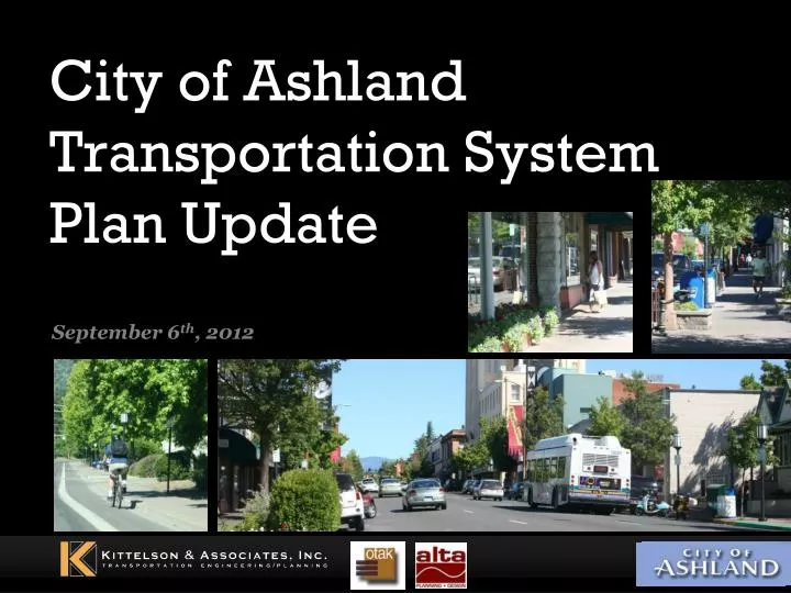 city of ashland transportation system plan update