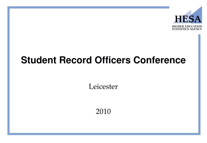 student record officers conference