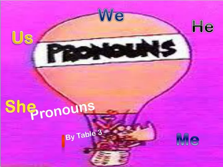 pronouns