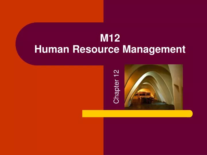 m12 human resource management