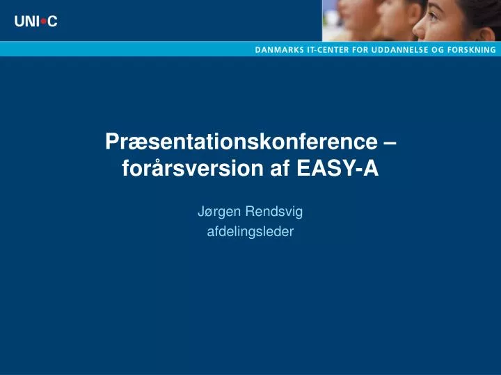 pr sentationskonference for rsversion af easy a