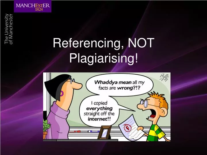 referencing not plagiarising