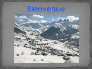 bienvenue