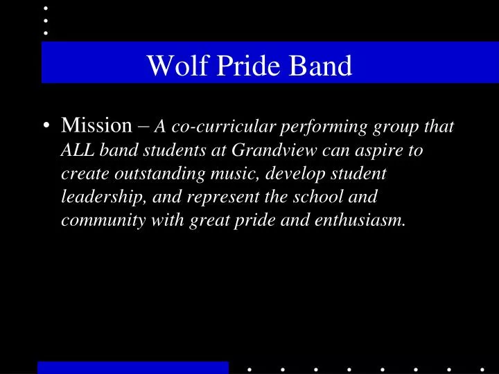 wolf pride band