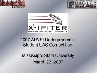 2007 AUVSI Undergraduate Student UAS Competition