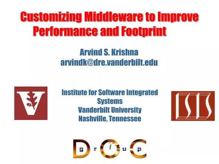 customizing middleware to improve performance and footprint