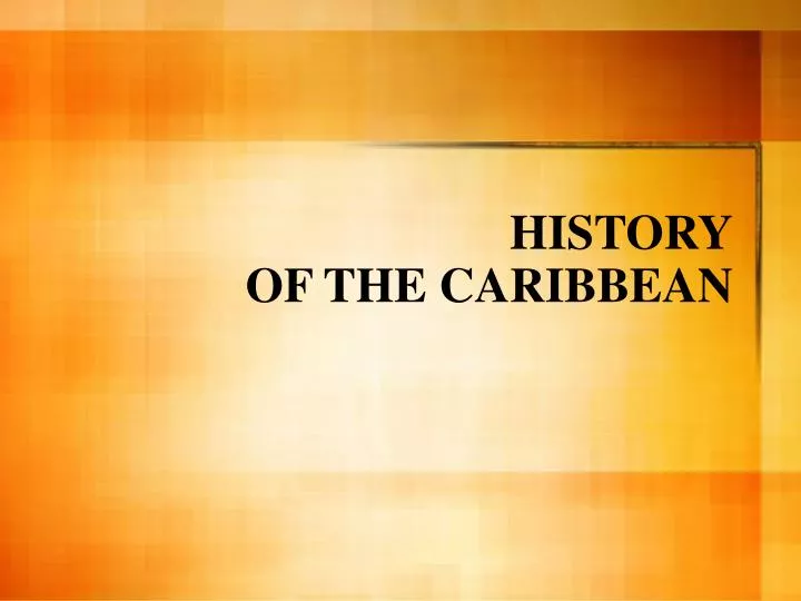 research topics in caribbean history