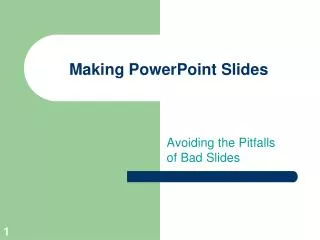 making powerpoint slides