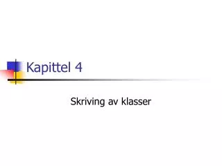 kapittel 4