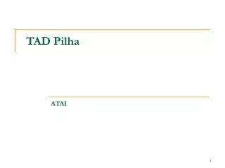 tad pilha