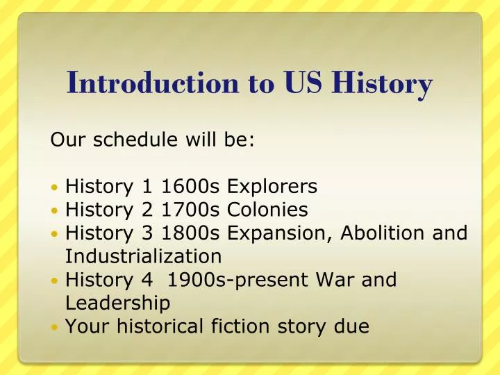 introduction to us history