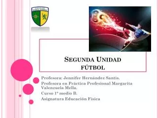 segunda unidad f tbol