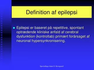 definition af epilepsi