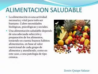 alimentacion saludable
