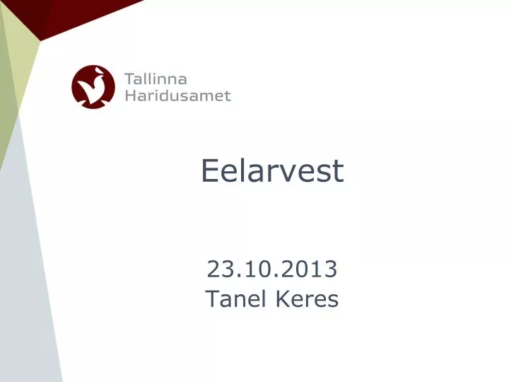 eelarvest