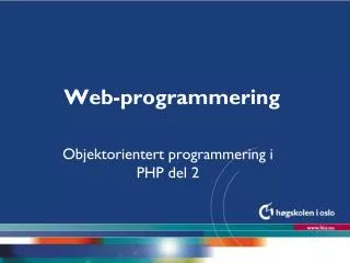 web programmering