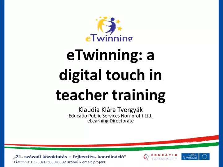 etwinning a digital touch in teacher training