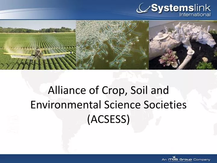alliance of crop soil and environmental science societies acsess
