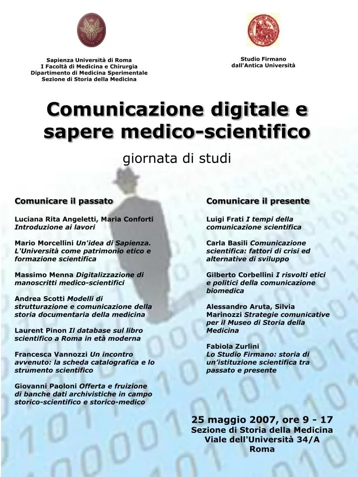 comunicazione digitale e sapere medico scientifico giornata di studi