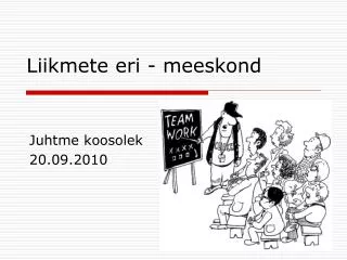 liikmete eri meeskond