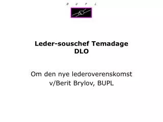 leder souschef temadage dlo