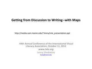 Getting from Discussion to Writing--with Maps