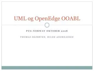 uml og openedge ooabl