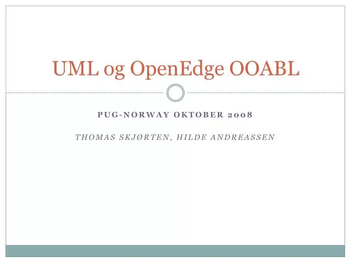 uml og openedge ooabl