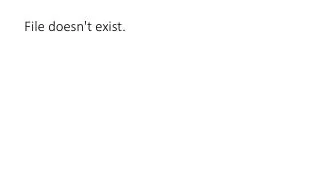 file doesn t exist