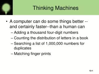 Thinking Machines