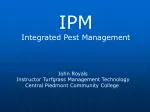 IPM Integrated Pest Management - slide 1