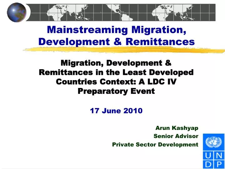 mainstreaming migration development remittances