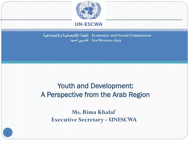 youth and development a perspective from the arab region