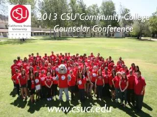 2013 CSU Community College Counselor Conference