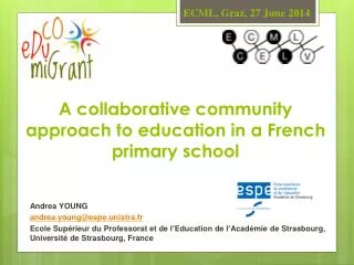 A collaborative community approach to education in a French primary school