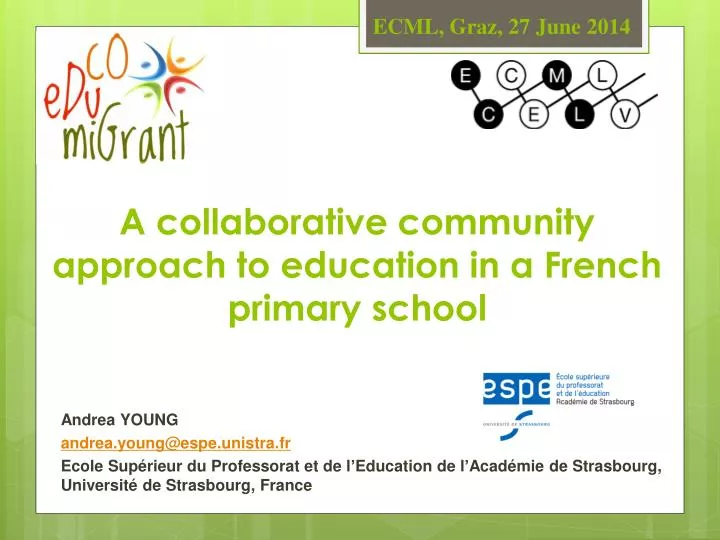 a collaborative community approach to education in a french primary school