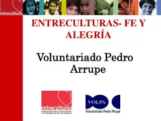 entreculturas fe y alegr a