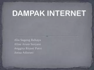 dampak internet