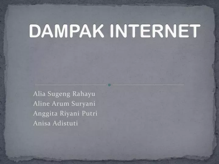 dampak internet