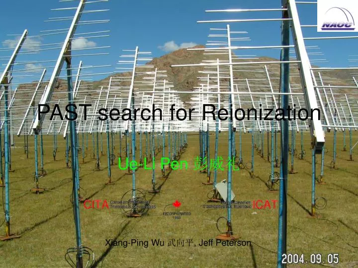 past search for reionization