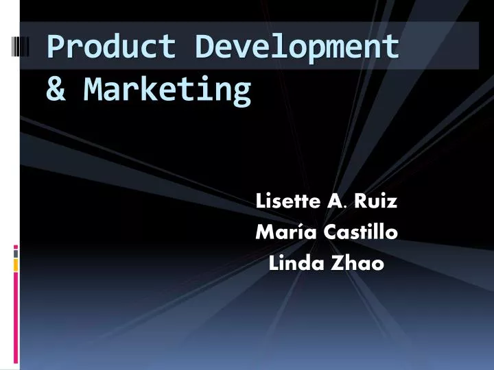 product development marketing