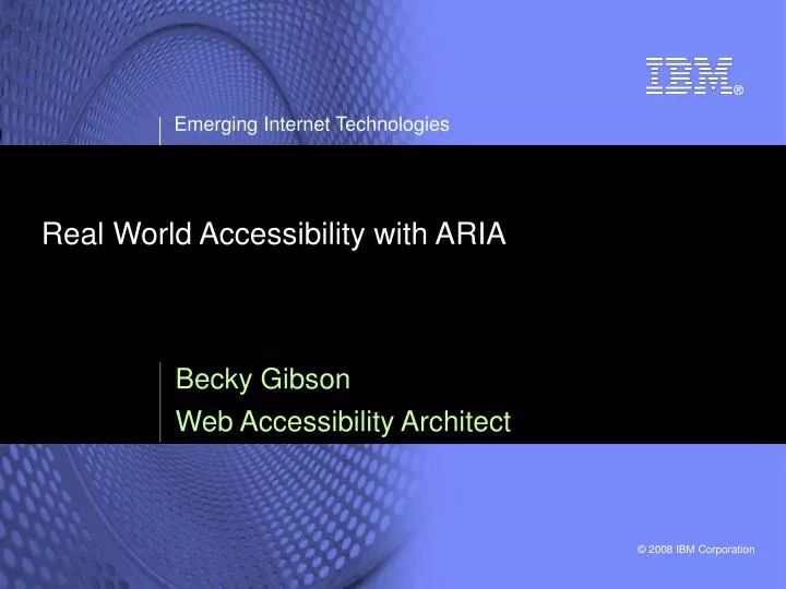 real world accessibility with aria