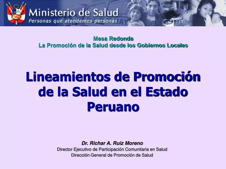lineamientos de promoci n de la salud en el estado peruano