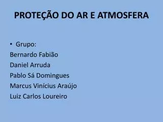 prote o do ar e atmosfera