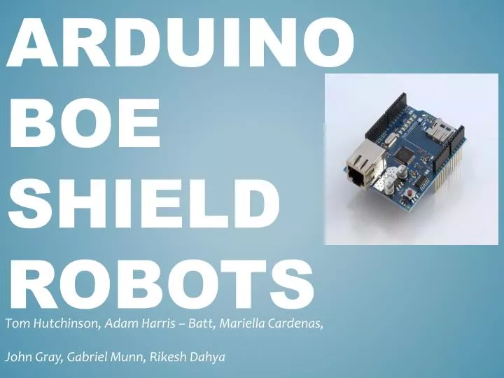 arduino boe shield robots