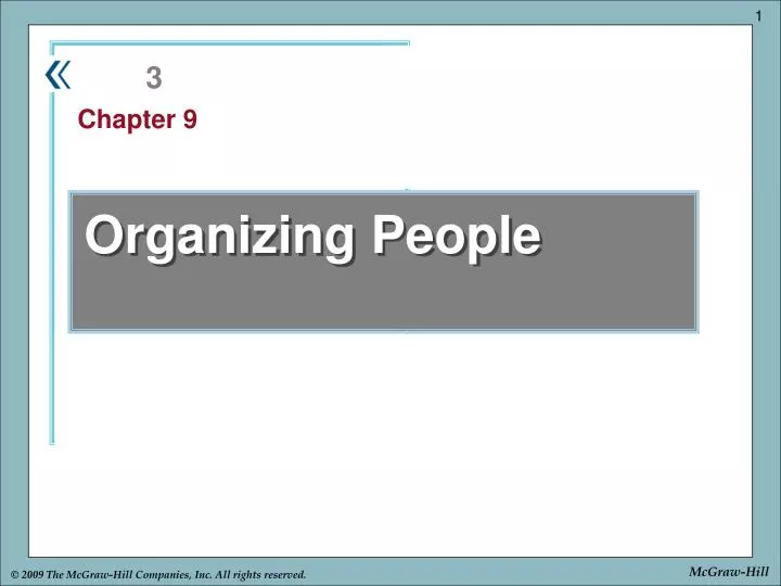 organizing people