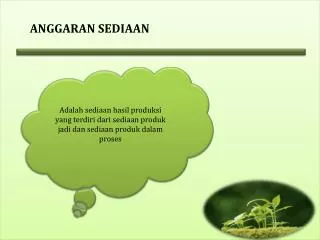 anggaran sediaan